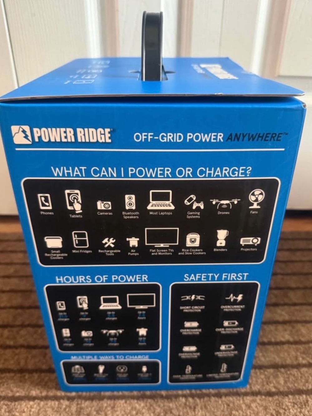 Uline Portable Power Station with 8 ports: 2 AC, 2 USB-A, 2 USB-C & 2 DC. - Picture 5 of 5